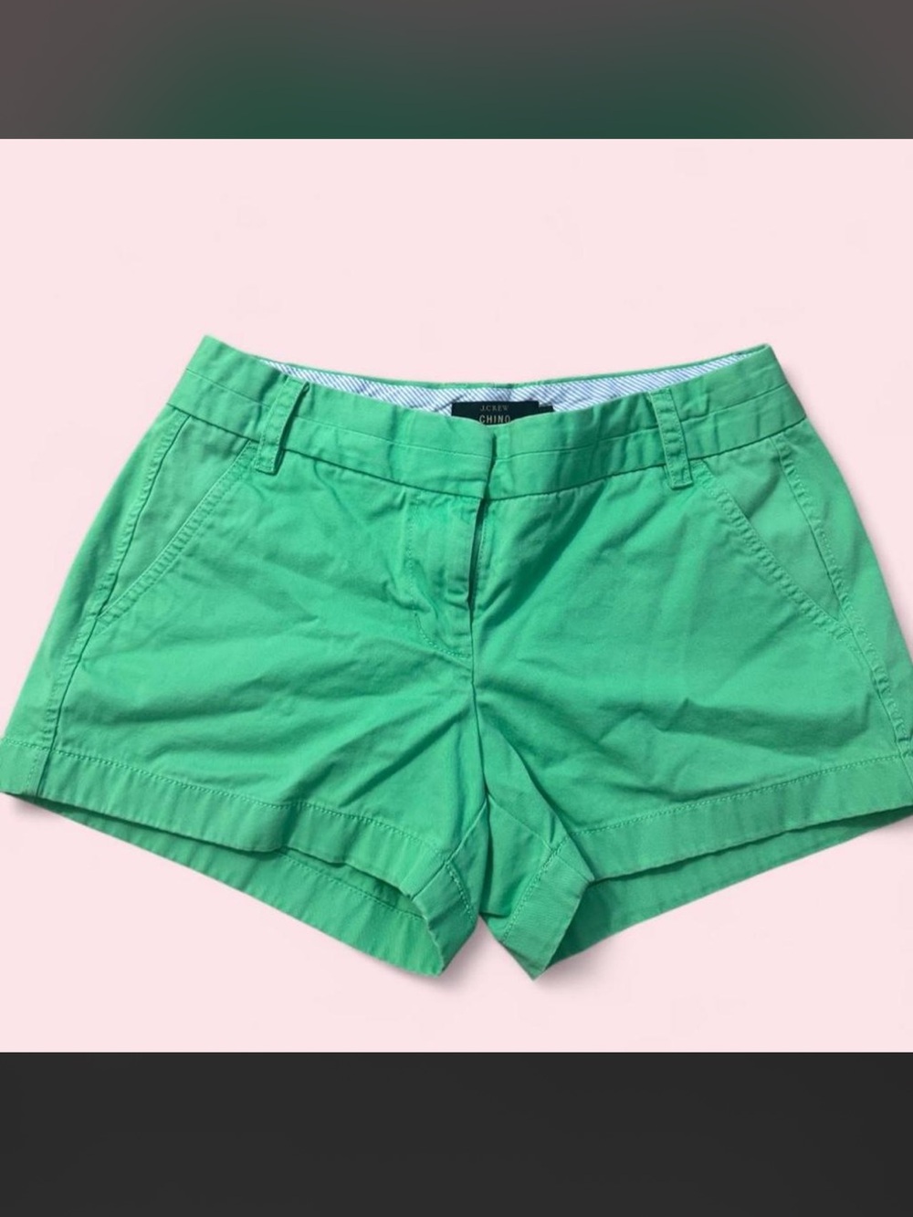 J. Crew Bright Green Cotton Chino Bermudas